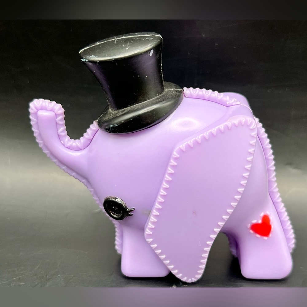 LalaLoopsy-Big Peanut Purple Elephant Animal Pet‎ friends Figurine, 2009